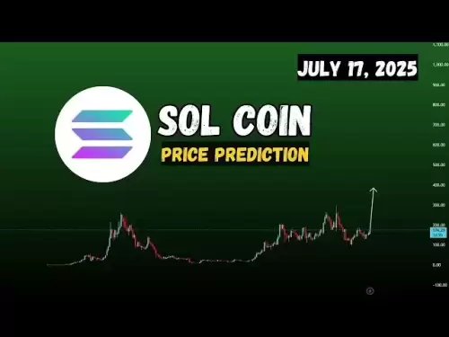 솔 동전 가격 예측 및 솔리드 펌프가오고 있습니까? Solana Sol Crypto 2025 년 7 월 17 일