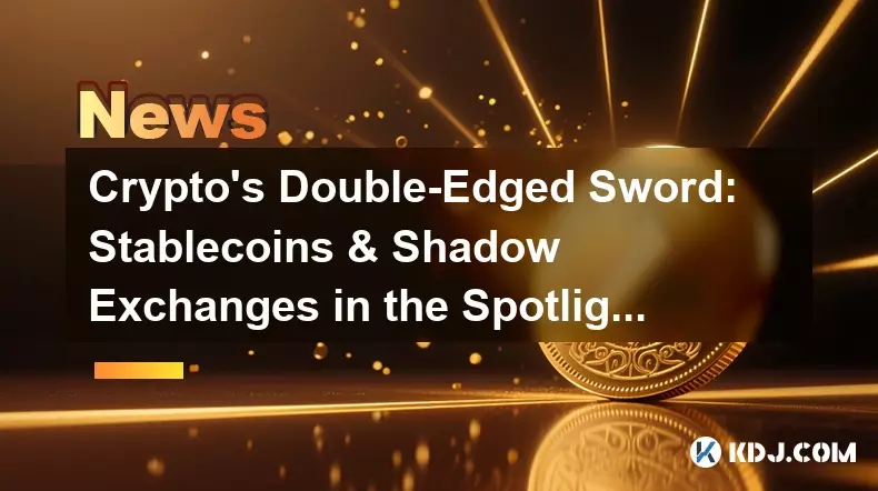 Crypto's Double-Edged Sword: Stablecoins & Shadow Exchanges in the Spotlight Crypto's Double-Edged Sword: Stablecoins & Shadow Exchanges in the Spotlight