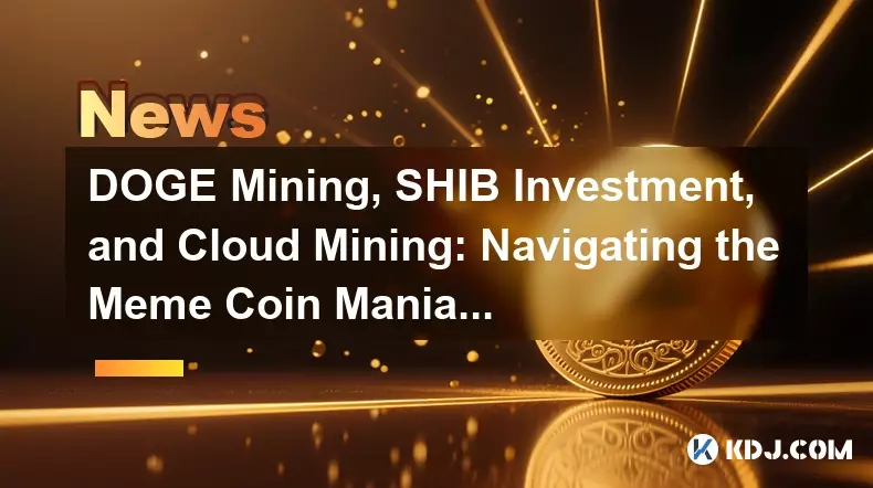 DOGE Mining, SHIB Investment, and Cloud Mining: Navigating the Meme Coin Mania with Stability