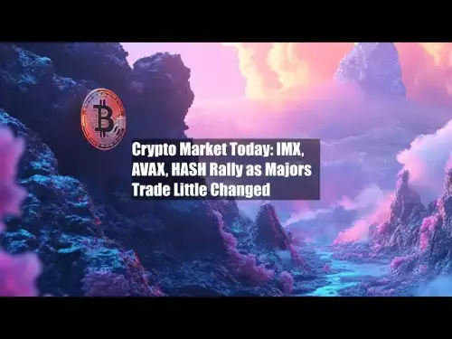 Marché de la cryptographie aujourd'hui: IMX, Avax, le rallye de hachage alors que les majors échangent peu de changements