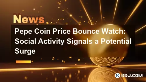 Pepe Coin Price Bounce montre: l'activité sociale signale une surtension potentielle