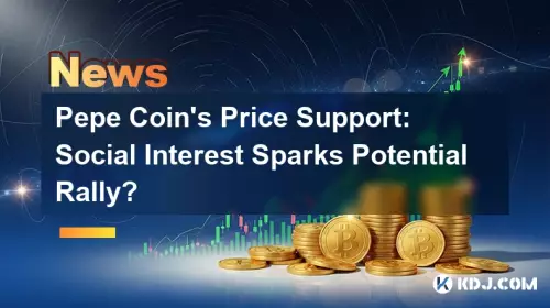 Preisunterstützung von Pepe Coin: Soziales Interesse löst eine potenzielle Rallye aus? Preisunterstützung von Pepe Coin: Soziales Interesse löst eine potenzielle Rallye aus?