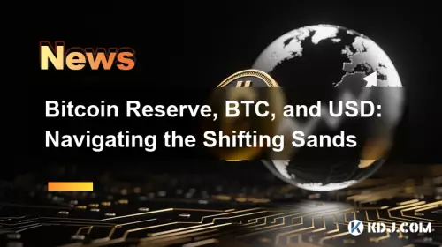 Bitcoin Reserve, BTC et USD: naviguer dans les sables changeants