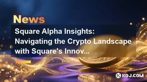 Square Alpha Insights: naviguer dans le paysage de la cryptographie avec les innovations de Square