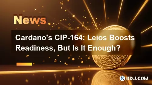 Cardanos CIP-164: Leios steigert die Bereitschaft, aber ist es genug? Cardanos CIP-164: Leios steigert die Bereitschaft, aber ist es genug?