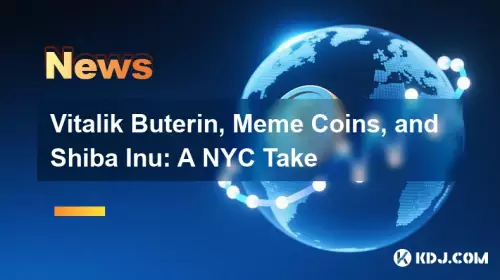 Vitalik Buterin, Meme Coins, and Shiba Inu: A NYC Take