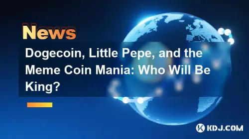 Dogecoin,Little Pepe和Meme Coin Mania:谁将成为国王? Dogecoin,Little Pepe和Meme Coin Mania:谁将成为国王?
