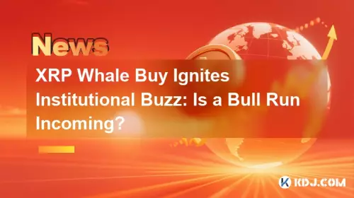 XRP Whale Buy Ignites Institutional Buzz: Is a Bull Run Incoming? XRP Whale Buy Ignites Institutional Buzz: Is a Bull Run Incoming?