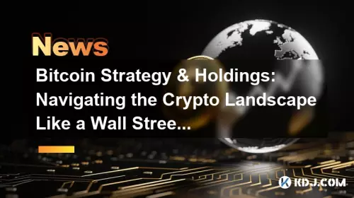 Bitcoin Strategy & Holdings: Navigation du paysage cryptographique comme un Wall Street Pro Bitcoin Strategy & Holdings: Navigation du paysage cryptographique comme un Wall Street Pro