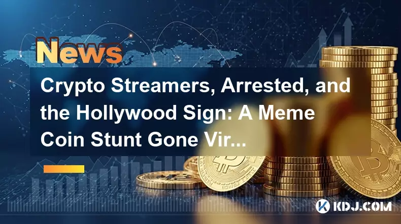 암호화 스 트리머, 체포 및 할리우드 사인 : 밈 동전 스턴트가 바이러스 성 바이러스 암호화 스 트리머, 체포 및 할리우드 사인 : 밈 동전 스턴트가 바이러스 성 바이러스
