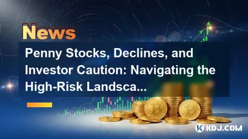 Penny Stocks, Declines, and Investor Caution: Navigating the High-Risk Landscape