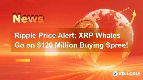 Ripple Price Alert: XRP Whales Go on $120 Million Buying Spree!