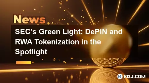 SEC's Green Light: DePIN and RWA Tokenization in the Spotlight