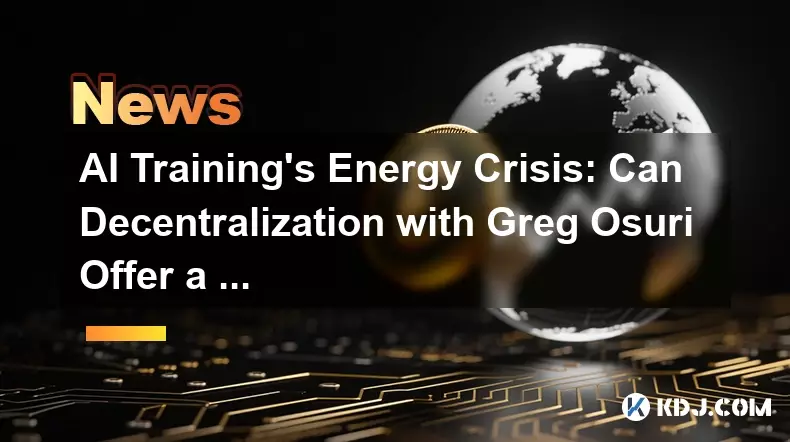 AI Training's Energy Crisis: Can Decentralization with Greg Osuri Offer a Solution?