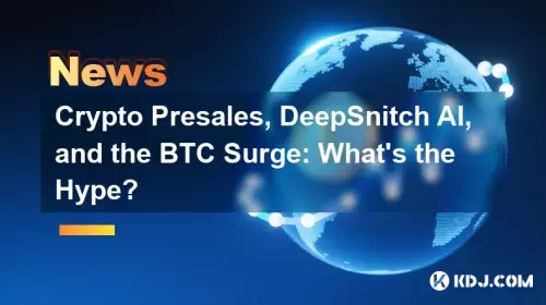 Crypto Presales、Deepsnitch AI、およびBTC Surge：誇大広告は何ですか？