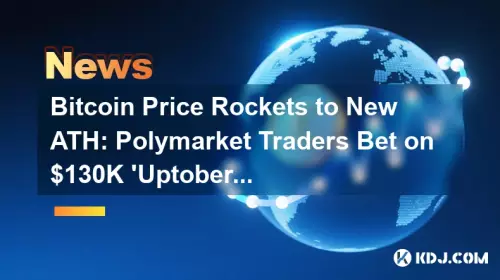 比特幣價格火箭到新ATH:Polmarket Traders押注130k'uptober' 比特幣價格火箭到新ATH:Polmarket Traders押注130k'uptober'