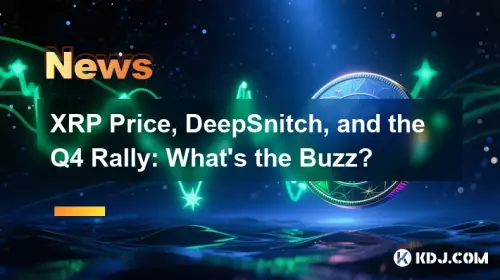 Prix ​​XRP, DeepSnich et le Rally du Q4: quel est le buzz?