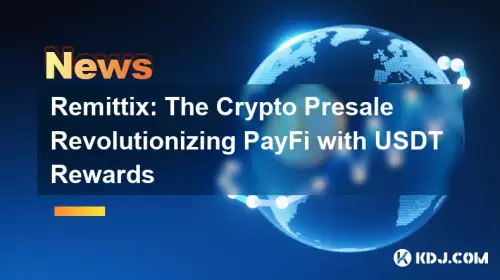 Remittix: La prévente crypto révolutionnant Payfi avec des récompenses USDT
