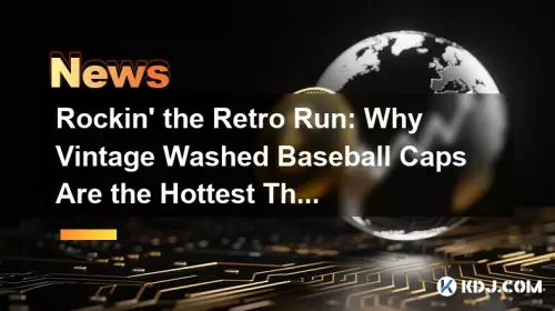 Rockin' the Retro Run: Why Vintage Washed Baseball Caps Are the Hottest Thing on the Track