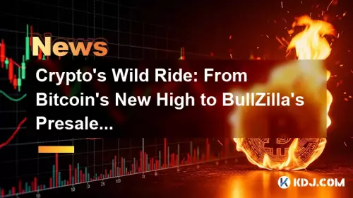 Crypto's Wild Ride: From Bitcoin's New High to BullZilla's Presale – What's Next?