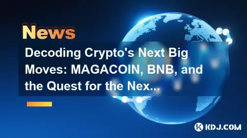 암호화의 다음 큰 움직임 디코딩 : Magacoin, BNB 및 다음 1000X 코인 퀘스트