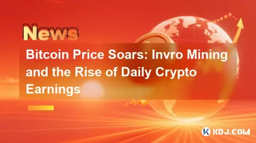 ビットコインの価格は急上昇します：Invro Miningと毎日の暗号収益の増加