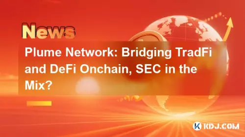 Plume Network：TradfiとDefi Onchainのブリッジング、ミックスのSEC？