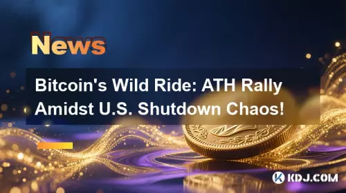 Bitcoins wilde Fahrt: ATH Rally inmitten von Chaos aus dem USA!