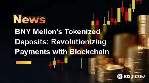 BNY Mellon의 토큰 예금 : 블록 체인을 통한 지불 혁신