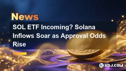 SOL ETF Incoming? Solana Inflows Soar as Approval Odds Rise