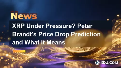 XRP Under Pressure? Peter Brandt's Price Drop Prediction and What It Means XRP Under Pressure? Peter Brandt's Price Drop Prediction and What It Means