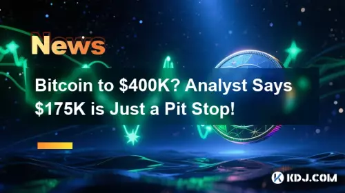 Bitcoin à 400 000 $? L'analyste dit que 175 000 $ n'est qu'un arrêt au stand!