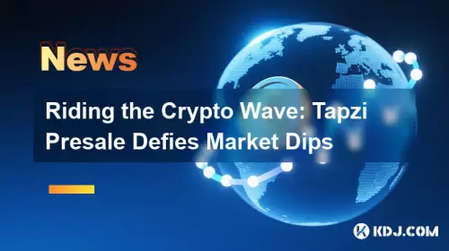 Surfer sur la vague crypto : la prévente Tapzi défie les baisses du marché