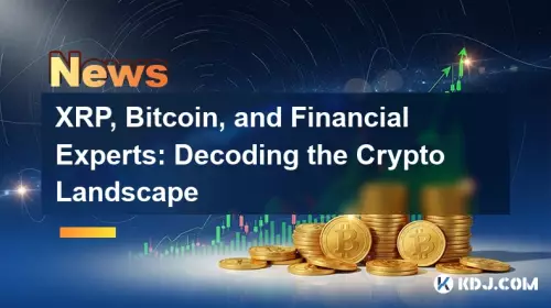 XRP, Bitcoin et experts financiers : décoder le paysage cryptographique