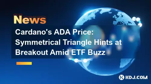 Cardano's ADA Price: Symmetrical Triangle Hints at Breakout Amid ETF Buzz