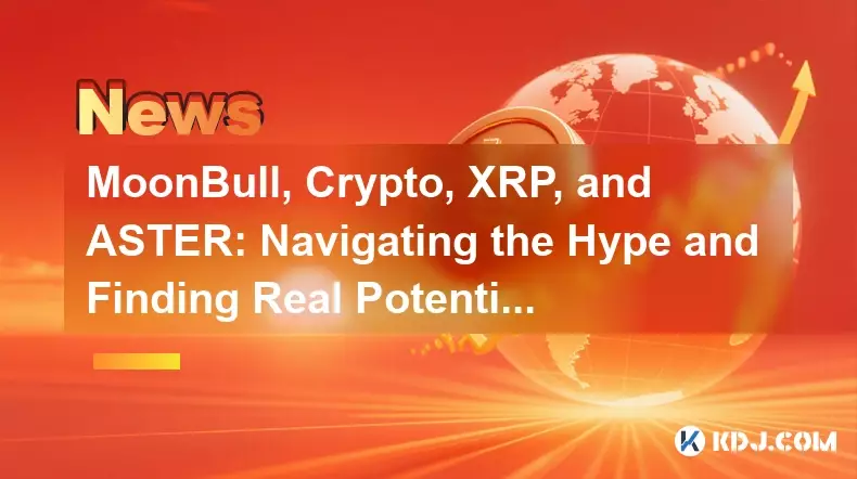MoonBull、Crypto、XRP 和 ASTER:駕馭炒作並發現真正的潛力 MoonBull、Crypto、XRP 和 ASTER:駕馭炒作並發現真正的潛力