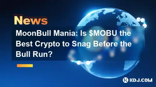 MoonBull Mania: $MOBU가 강세장 전에 걸림돌이 될 수 있는 최고의 암호화폐입니까?