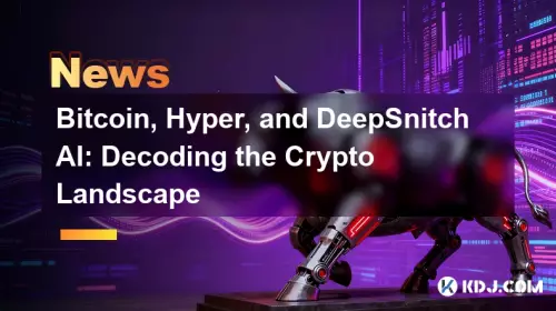 Bitcoin, Hyper, and DeepSnitch AI: Decoding the Crypto Landscape