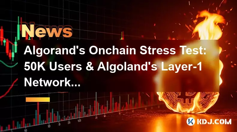 알고랜드의 온체인 스트레스 테스트: 50,000명의 사용자 및 알고랜드의 레이어-1 네트워크 성공
