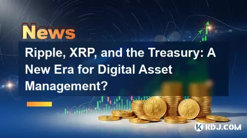 리플, XRP 및 재무부: 디지털 자산 관리의 새로운 시대?