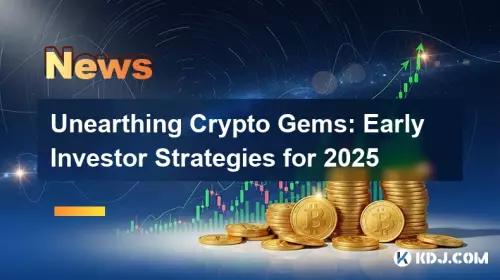 Dénicher des joyaux cryptographiques : stratégies des premiers investisseurs pour 2025 Dénicher des joyaux cryptographiques : stratégies des premiers investisseurs pour 2025