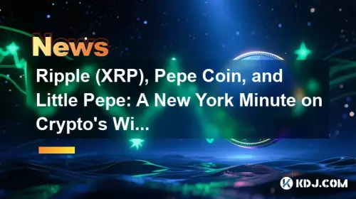 Ripple(XRP), Pepe Coin 및 Little Pepe: 암호화폐의 거친 여정에 대한 뉴욕의 순간
