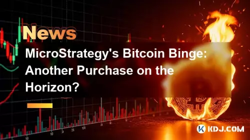 Bitcoin Binge de MicroStrategy : un autre achat à l'horizon ? Bitcoin Binge de MicroStrategy : un autre achat à l'horizon ?