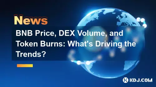 BNB Price, DEX Volume, and Token Burns: What's Driving the Trends? BNB Price, DEX Volume, and Token Burns: What's Driving the Trends?