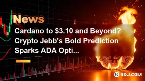 Cardano to $3.10 and Beyond? Crypto Jebb's Bold Prediction Sparks ADA Optimism