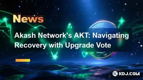 Akash Network's AKT: Navigating Recovery with Upgrade Vote