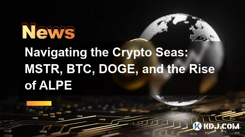 Navigating the Crypto Seas: MSTR, BTC, DOGE, and the Rise of ALPE