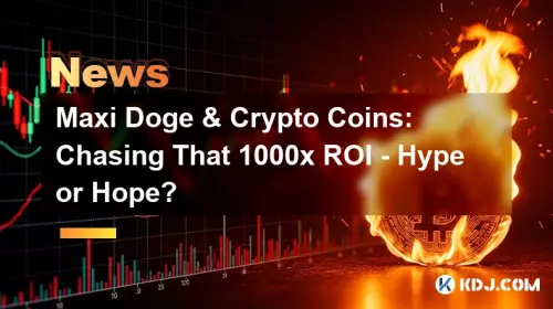 Maxi Doge und Kryptomünzen: Auf der Jagd nach dem 1000-fachen ROI – Hype oder Hoffnung? Maxi Doge und Kryptomünzen: Auf der Jagd nach dem 1000-fachen ROI – Hype oder Hoffnung?