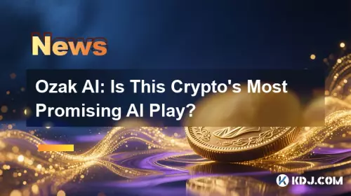 Ozak AI : est-ce le jeu d'IA le plus prometteur de la cryptographie ? Ozak AI : est-ce le jeu d'IA le plus prometteur de la cryptographie ?