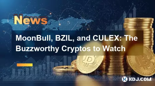 MoonBull、BZIL 和 CULEX：值得关注的热门加密货币